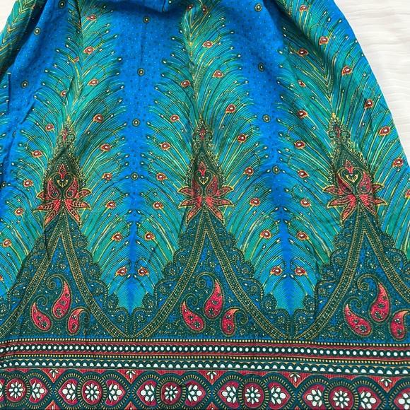 💙 summer print dress in blue / green from Singapore - Picture 4 of 8